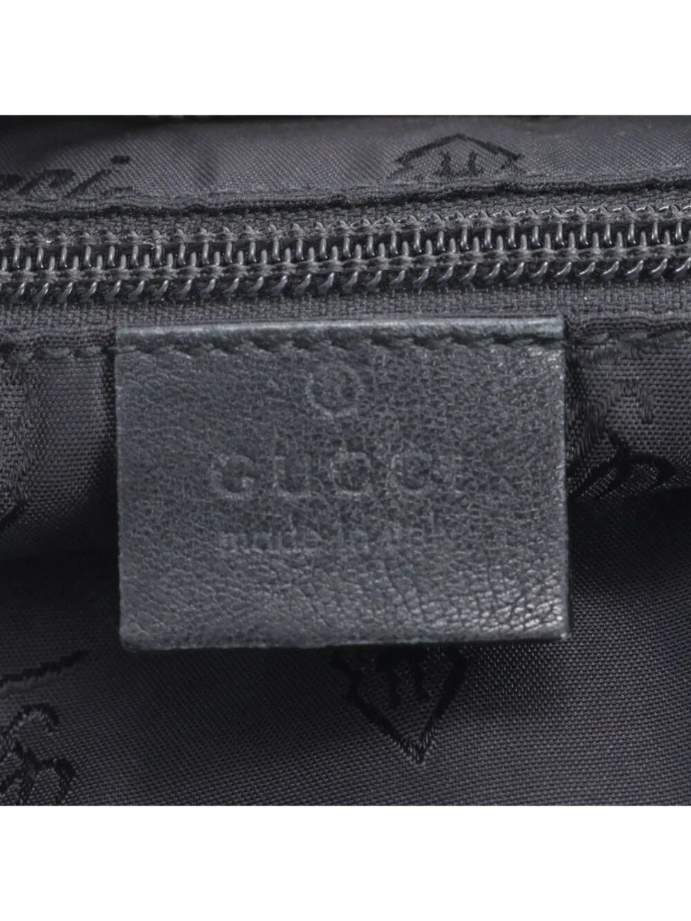 Gucci Guccissima Leather Shoulder Bag Crossbody Messenger Black